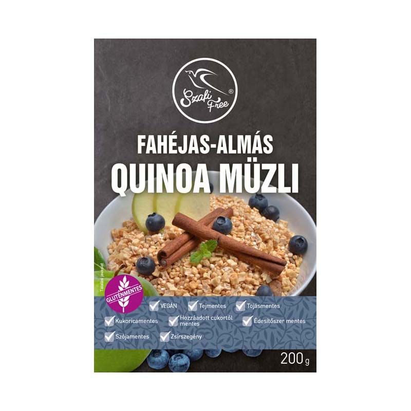 Szafi Free Fahéjas-almás quinoa müzli - 200g